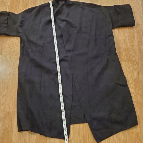 Alfani Shawl-Collar Short-Sleeve Cardigan size Small in Black - NEW - Picture 8 of 12